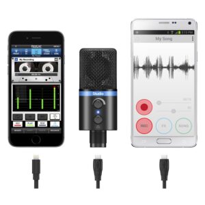iRig MIC Studio - Ultra-portable large-diaphragm digital microphone for iPhone, iPad, iPod touch, Mac, PC and Android